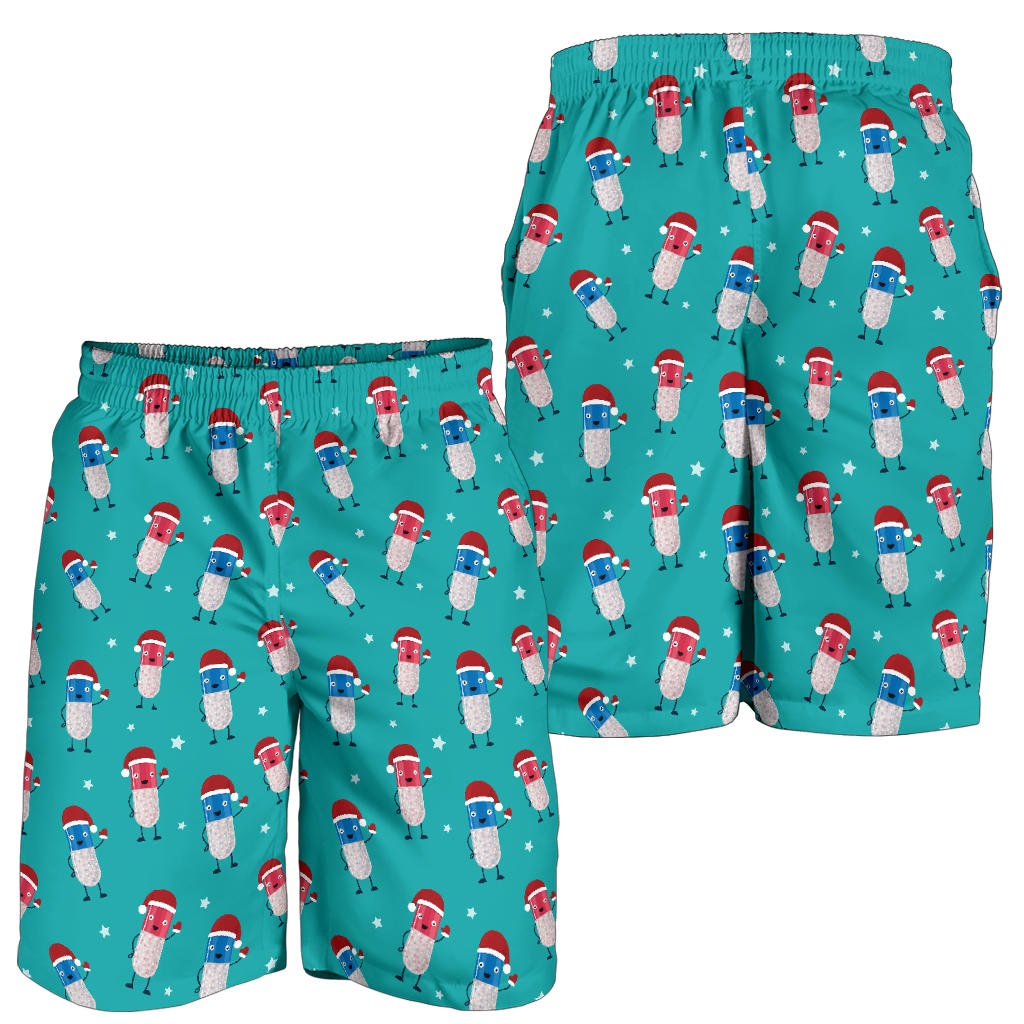 Pill Pattern Print Design A03 Mens Shorts