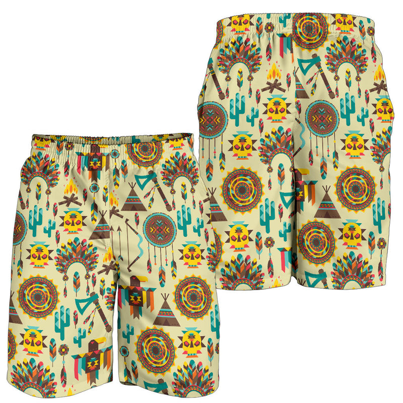 Tribal indians native american aztec Mens Shorts