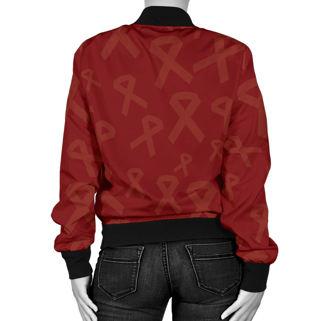Multiple myeloma Pattern Print Design A02 Women's Bomber Jacket