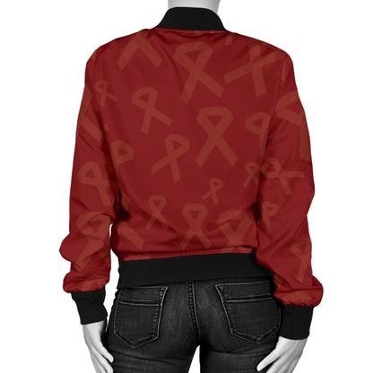 Multiple myeloma Pattern Print Design A02 Women's Bomber Jacket
