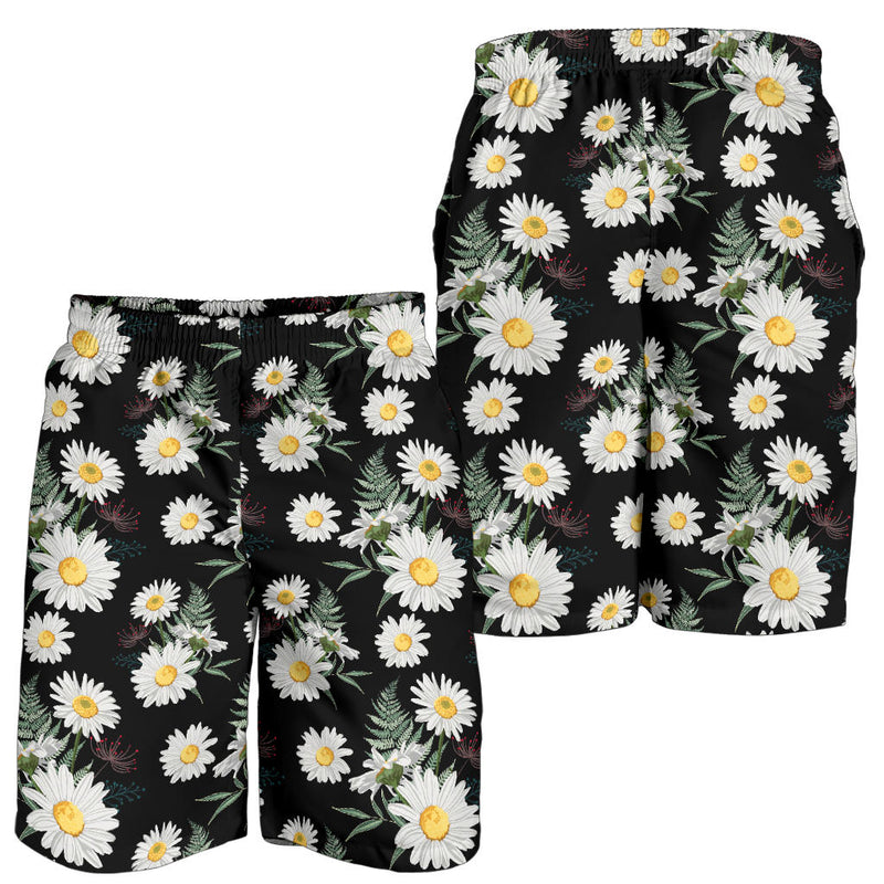 Daisy Pattern Print Design DS07 Mens Shorts