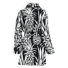 Pineapple Pattern Print Design PP08 Women Bathrobe