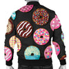 Donut Pattern Print Design DN02 Men Bomber Jacket