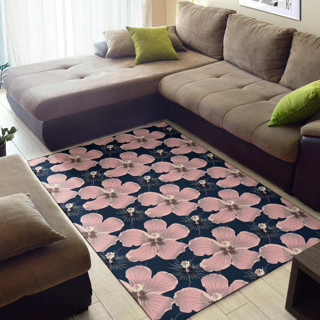 Plumeria Pattern Print Design PM018 Area Rugs