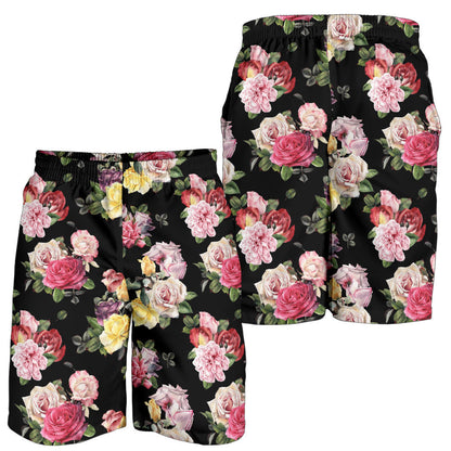 Rose Pattern Print Design RO010 Mens Shorts