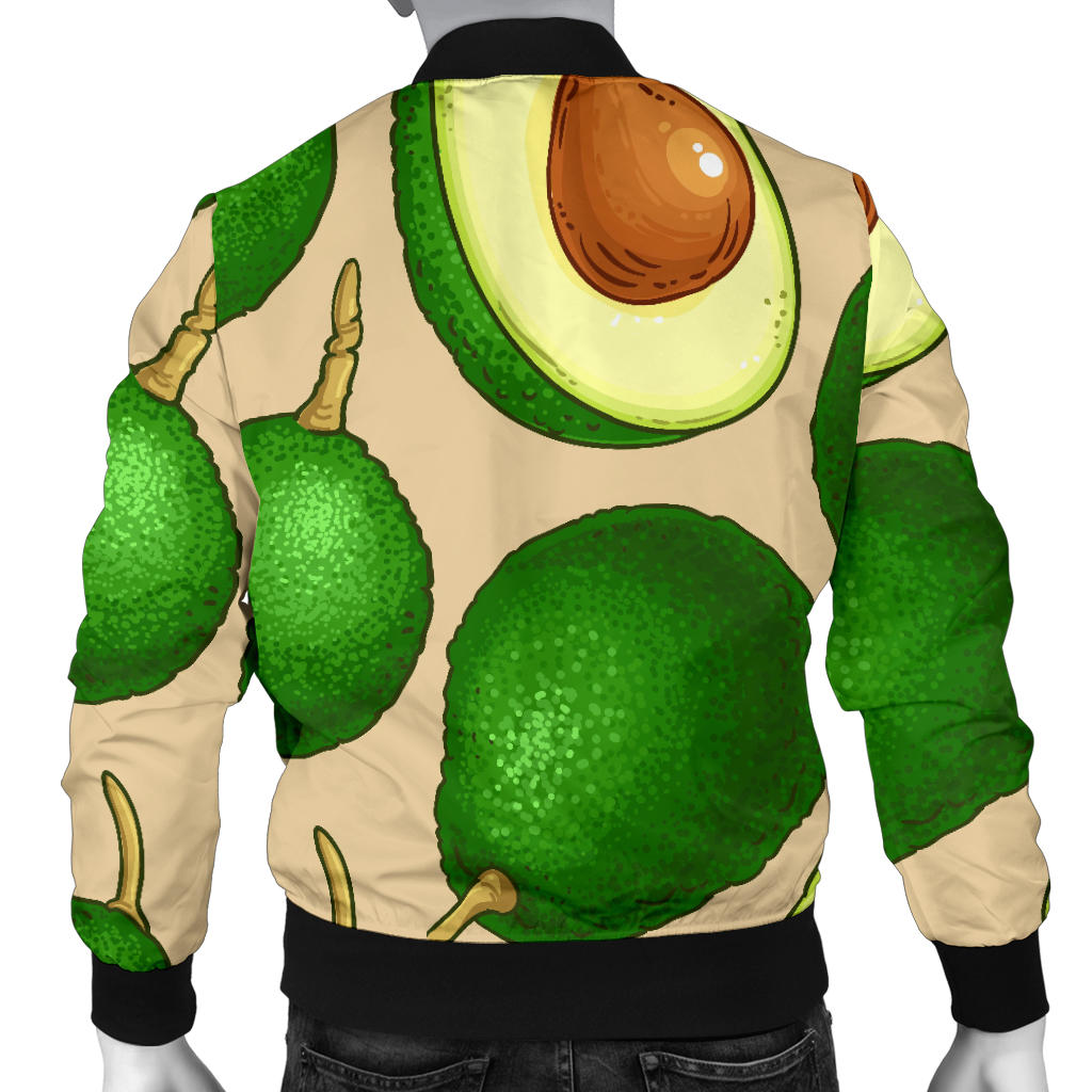 Avocado Pattern Print Design AC010 Men Bomber Jacket