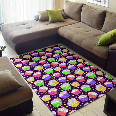 Cupcake Pattern Print Design CP07 Area Rugs