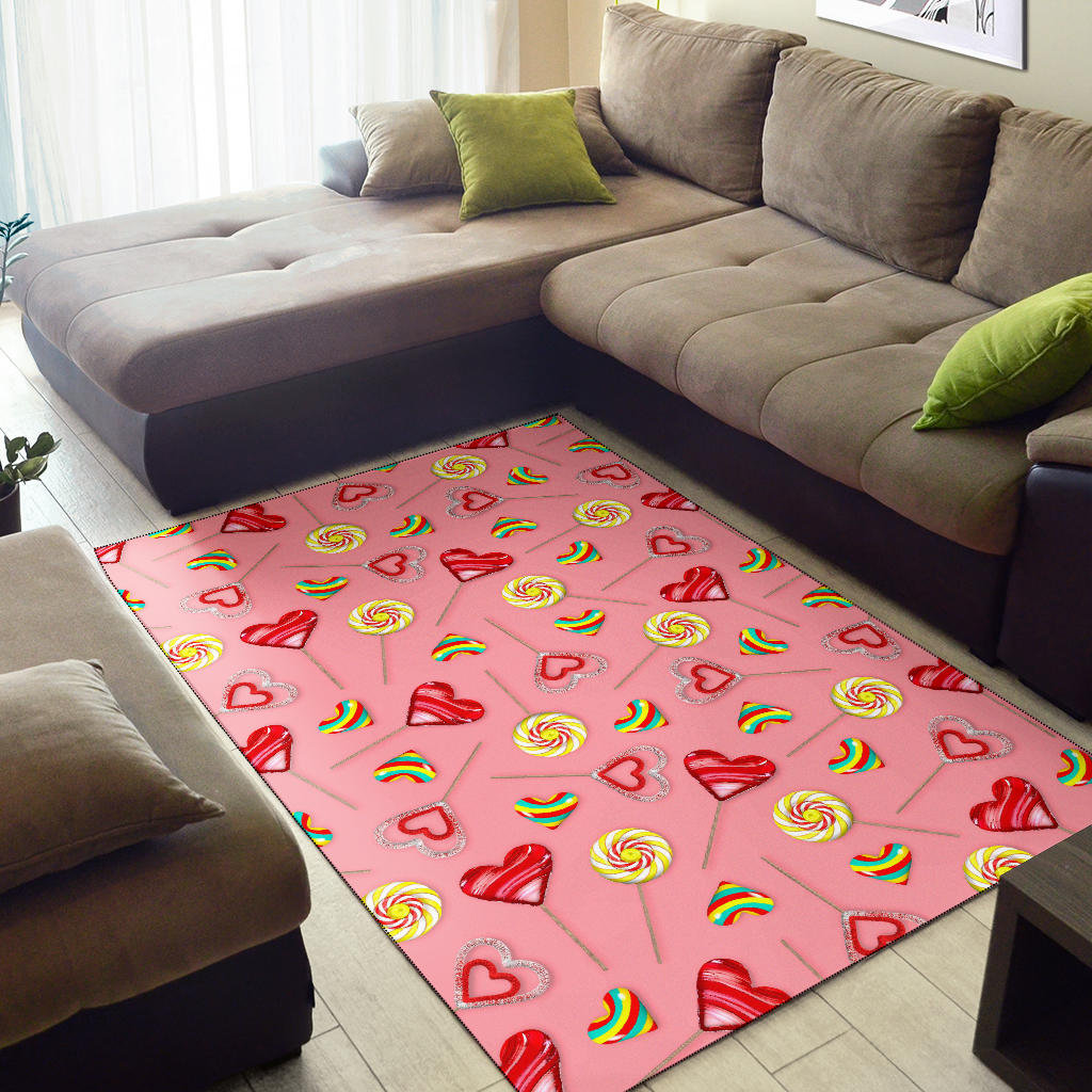 Lollipop Pattern Print Design LL05 Area Rugs