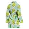 Avocado Pattern Print Design AC011 Women Bathrobe