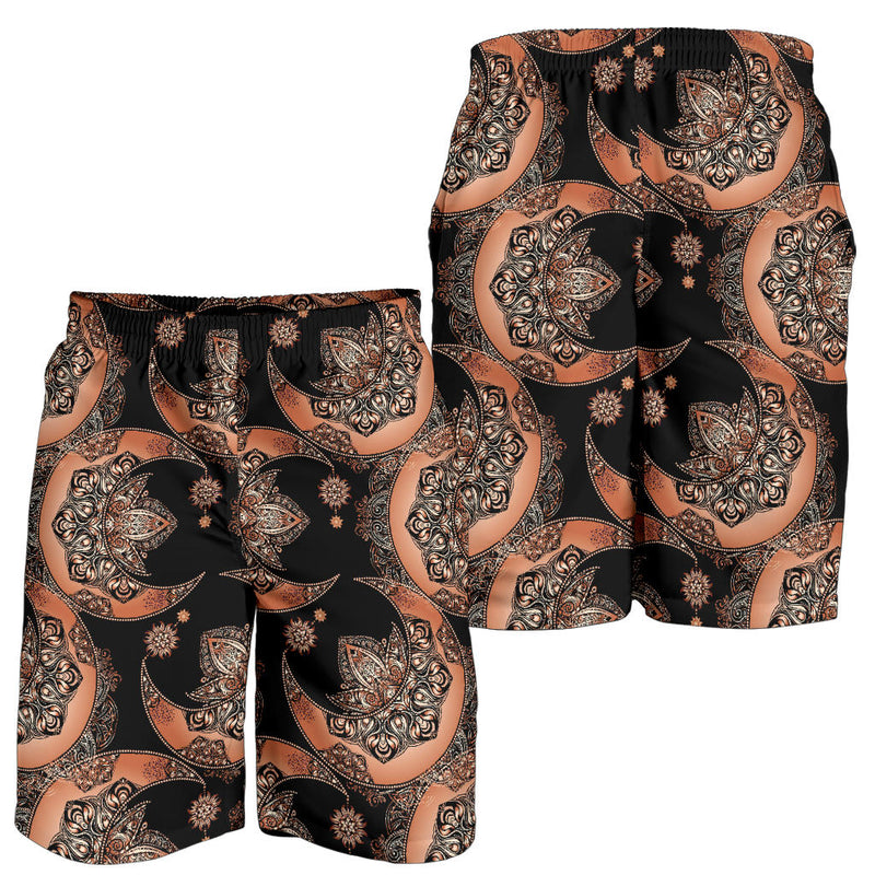 Sun Moon Mandala Mens Shorts