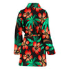 Hawaiian Themed Pattern Print Design H022 Women Bathrobe