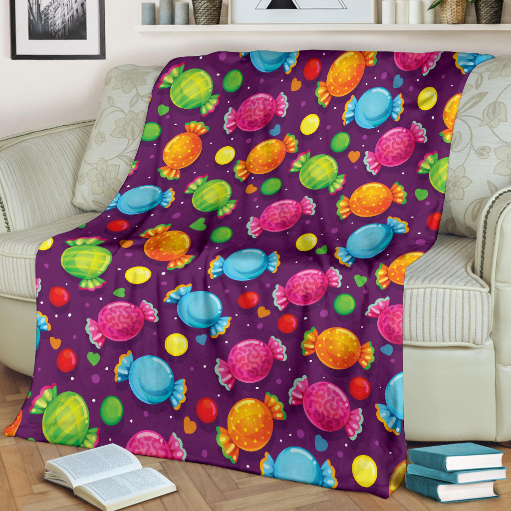 Candy Pattern Print Design CA05 Fleece Blanket
