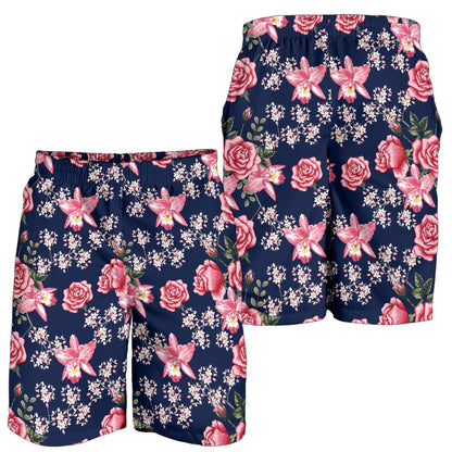 Rose Pattern Print Design A05 Mens Shorts
