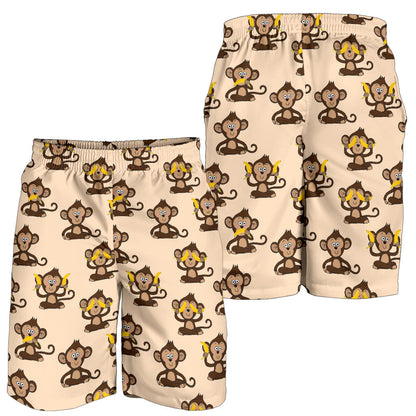 Monkey Pattern Print Design 03 Mens Shorts