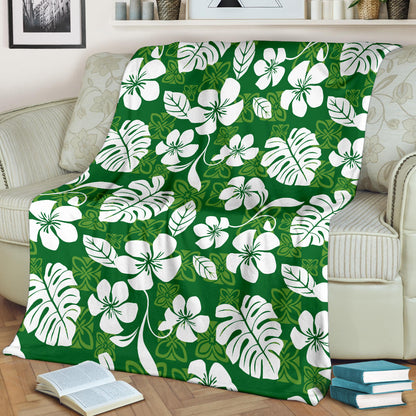 Hawaiian Themed Pattern Print Design H016 Fleece Blanket