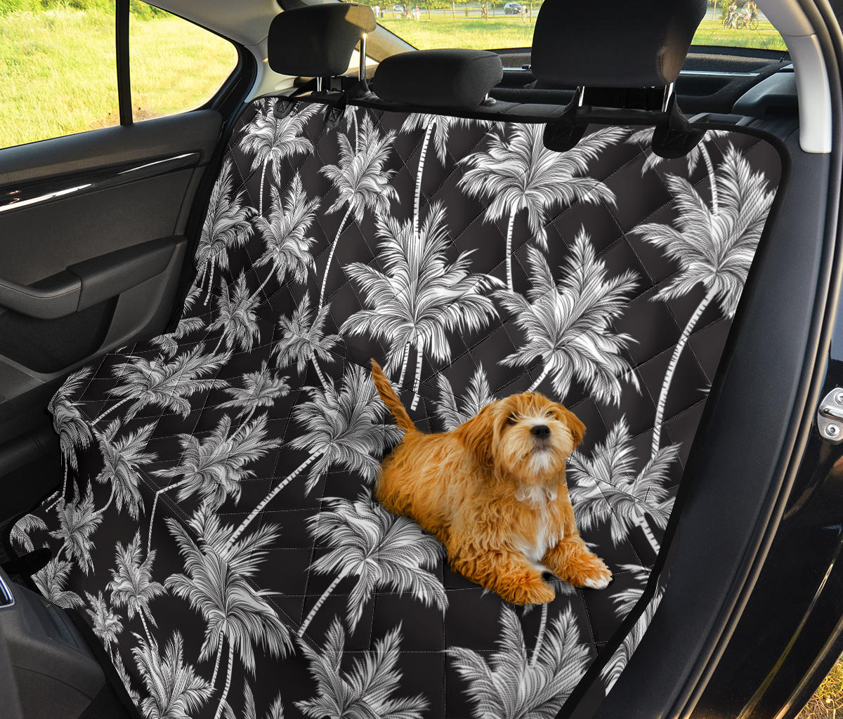 Palm Tree Pattern Print Design PT03 Rear Dog  Seat Cover