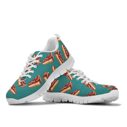 Cheesecake Cherry Pattern Print Design CK03 Sneakers White Bottom Shoes