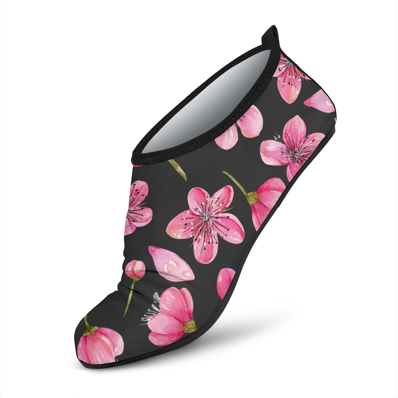 Apple blossom Pattern Print Design AB03 Aqua Water Shoes