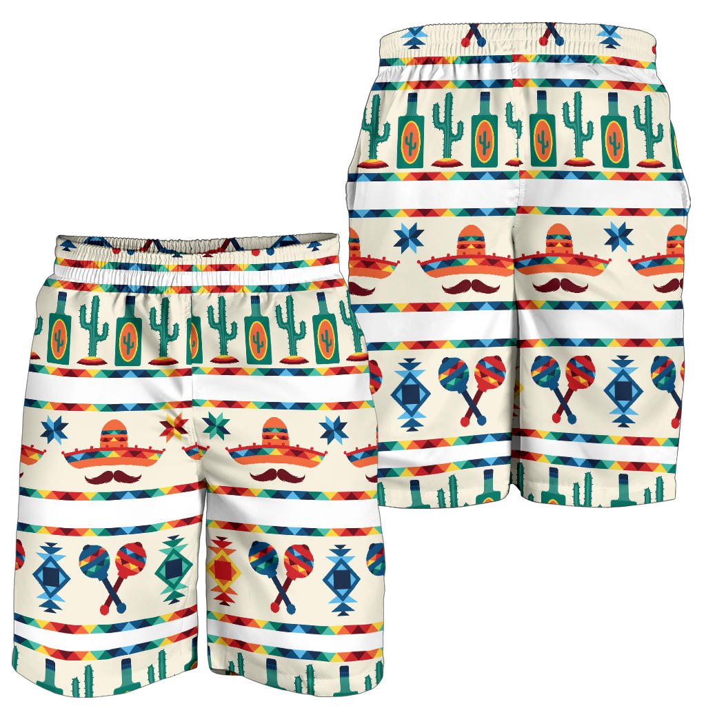 Maracas Mexican Pattern Print Design 01 Mens Shorts