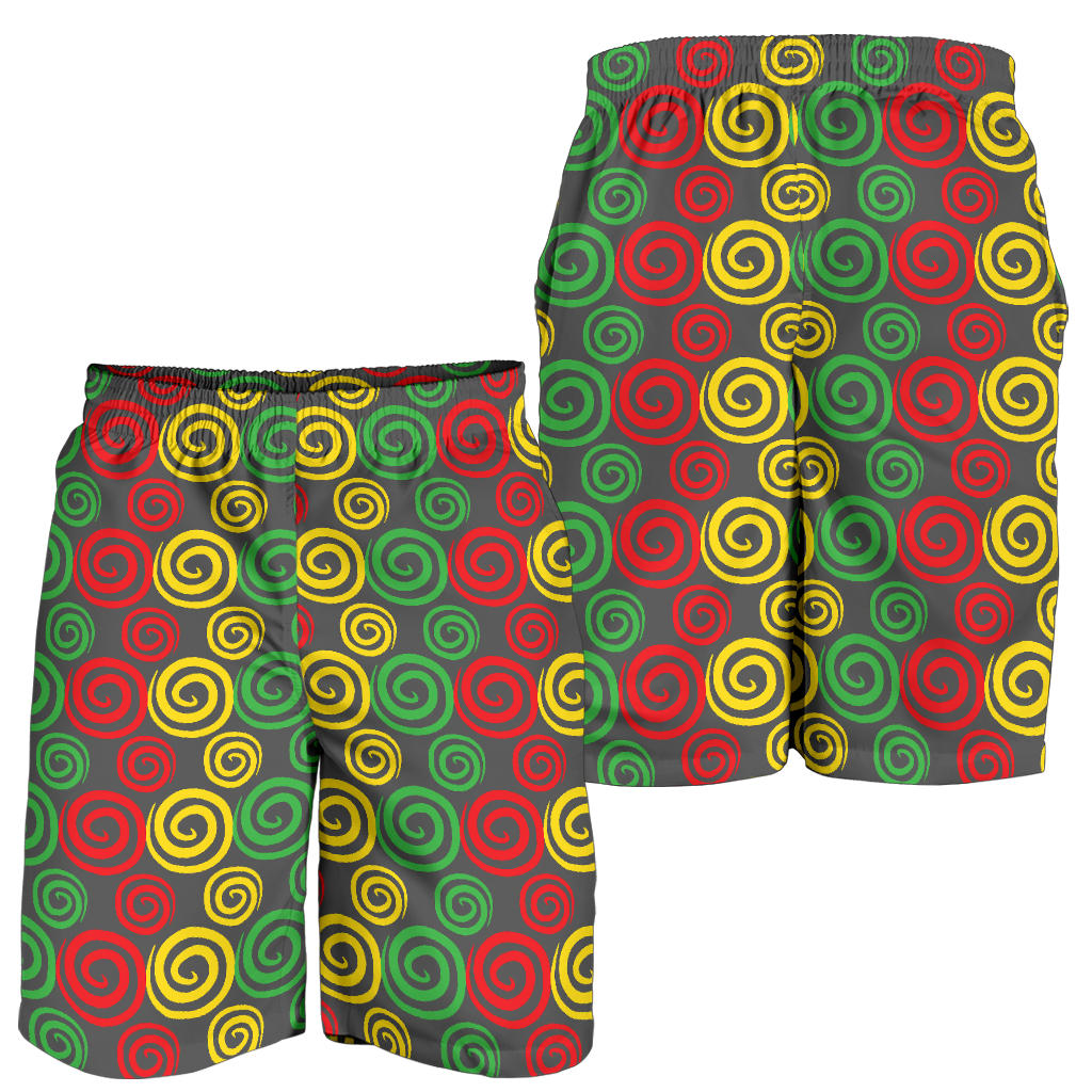 Rastafarian Pattern Print Design A05 Mens Shorts