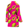 Papaya Pattern Print Design PP02 Women Bathrobe