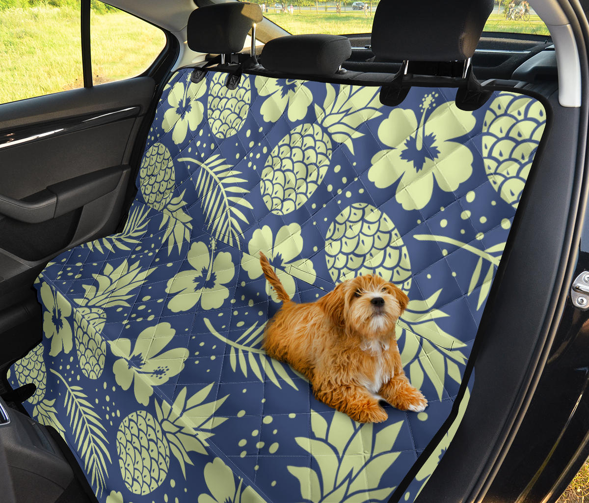 Pineapple Pattern Print Design PP07 Rear Dog  Seat Cover