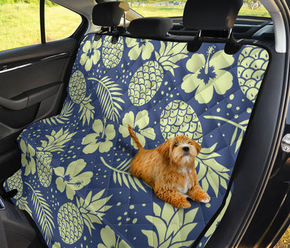 Pineapple Pattern Print Design PP07 Rear Dog  Seat Cover