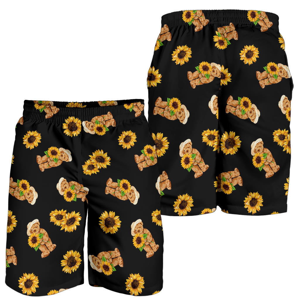 Sunflower Pattern Print Design SF016 Mens Shorts
