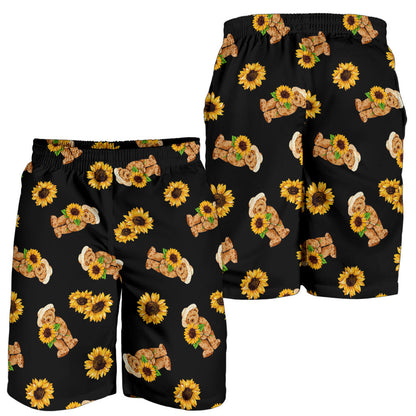 Sunflower Pattern Print Design SF016 Mens Shorts
