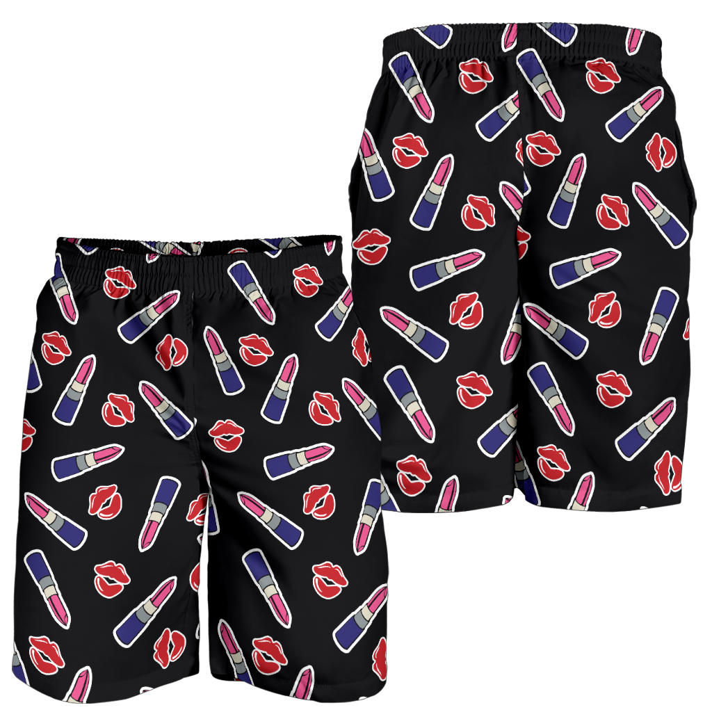 Lipstick Pattern Print Design LT01 Mens Shorts