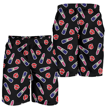 Lipstick Pattern Print Design LT01 Mens Shorts