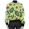 Avocado Pattern Print Design AC01 Women Bomber Jacket