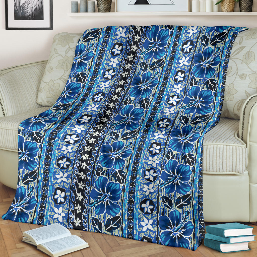 Hawaiian Themed Pattern Print Design H012 Fleece Blanket