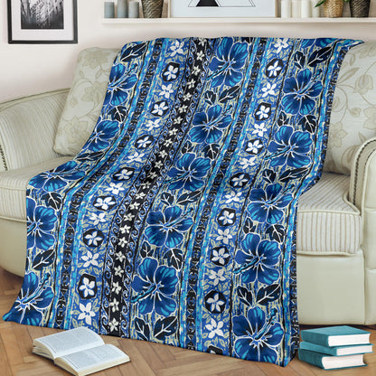 Hawaiian Themed Pattern Print Design H012 Fleece Blanket