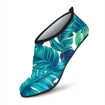 Brightness Tropical Palm Leaves Aqua Water Shoes