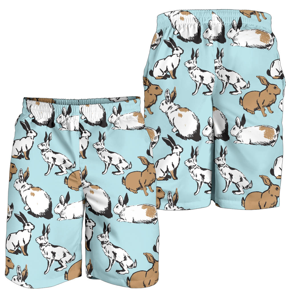 Rabbit Pattern Print Design RB018 Mens Shorts