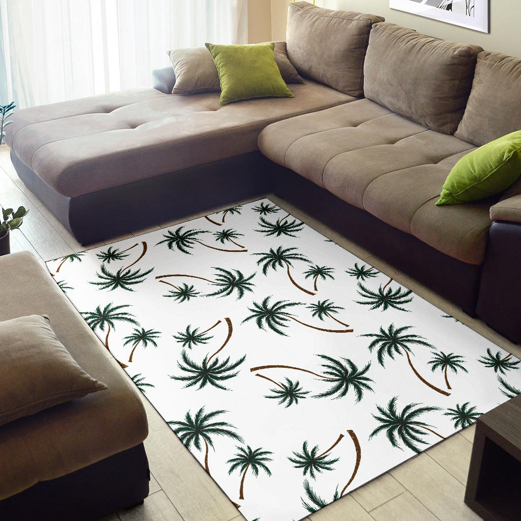 Palm Tree Pattern Print Design PT07 Area Rugs