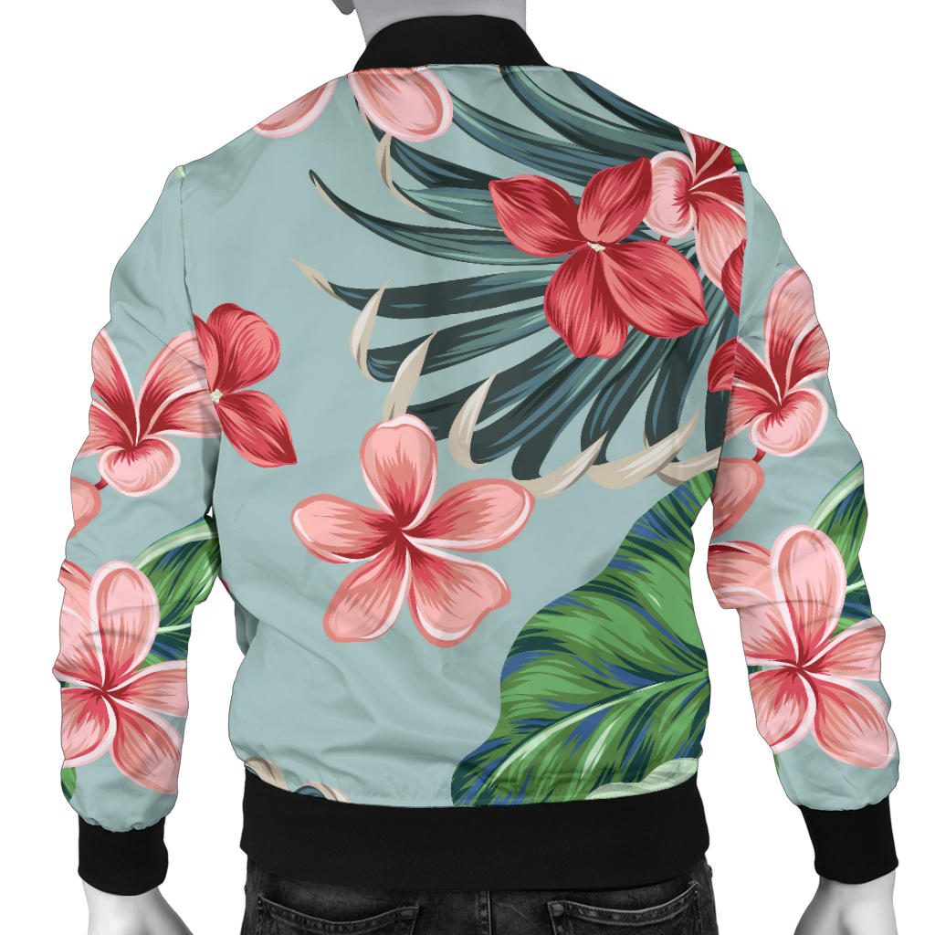 Plumeria Pattern Print Design PM027 Men Bomber Jacket