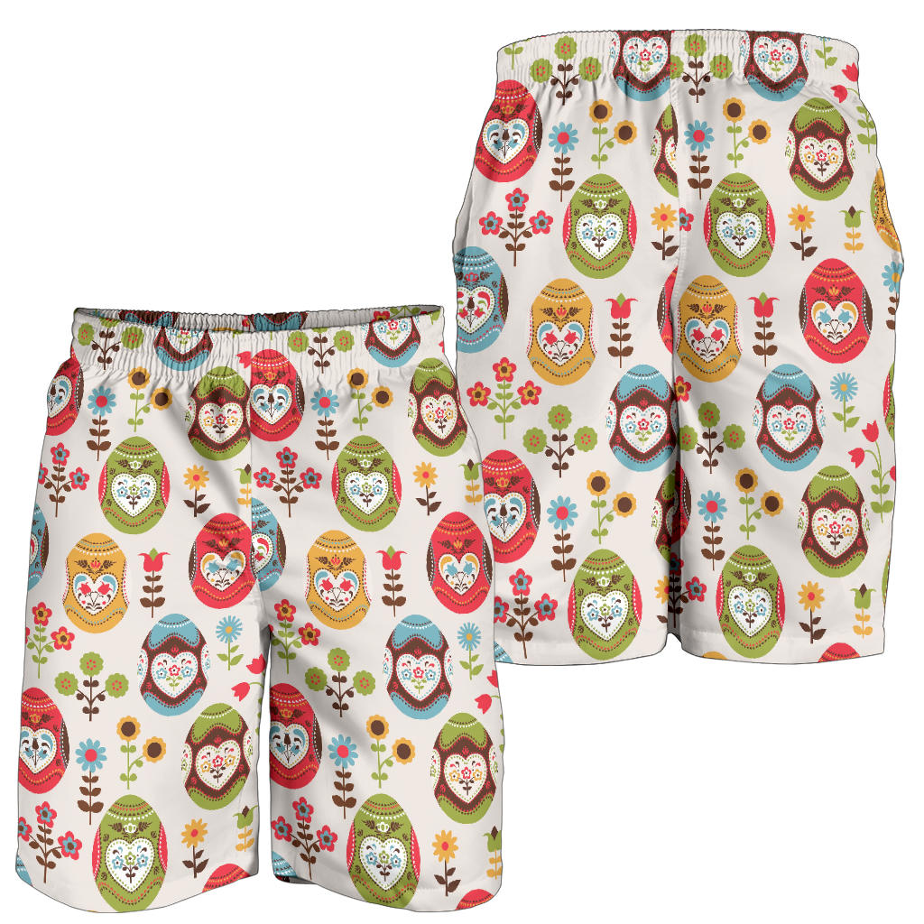 Easter Eggs Pattern Print Design RB011 Mens Shorts