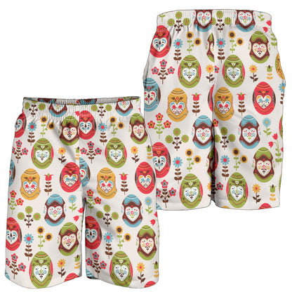 Easter Eggs Pattern Print Design RB011 Mens Shorts