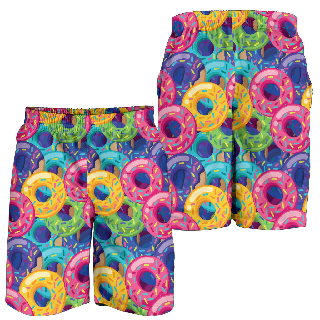 Donut Pattern Print Design DN010 Mens Shorts