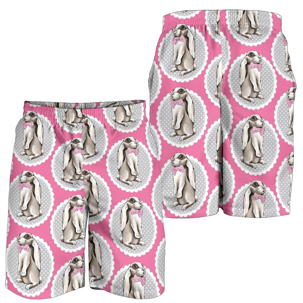 Rabbit Pattern Print Design RB019 Mens Shorts
