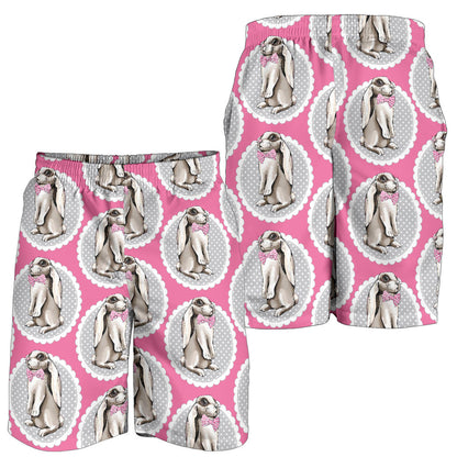 Rabbit Pattern Print Design RB019 Mens Shorts