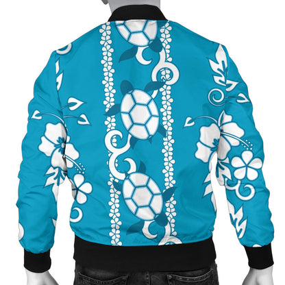 Hawaiian Themed Pattern Print Design H025 Men Bomber Jacket