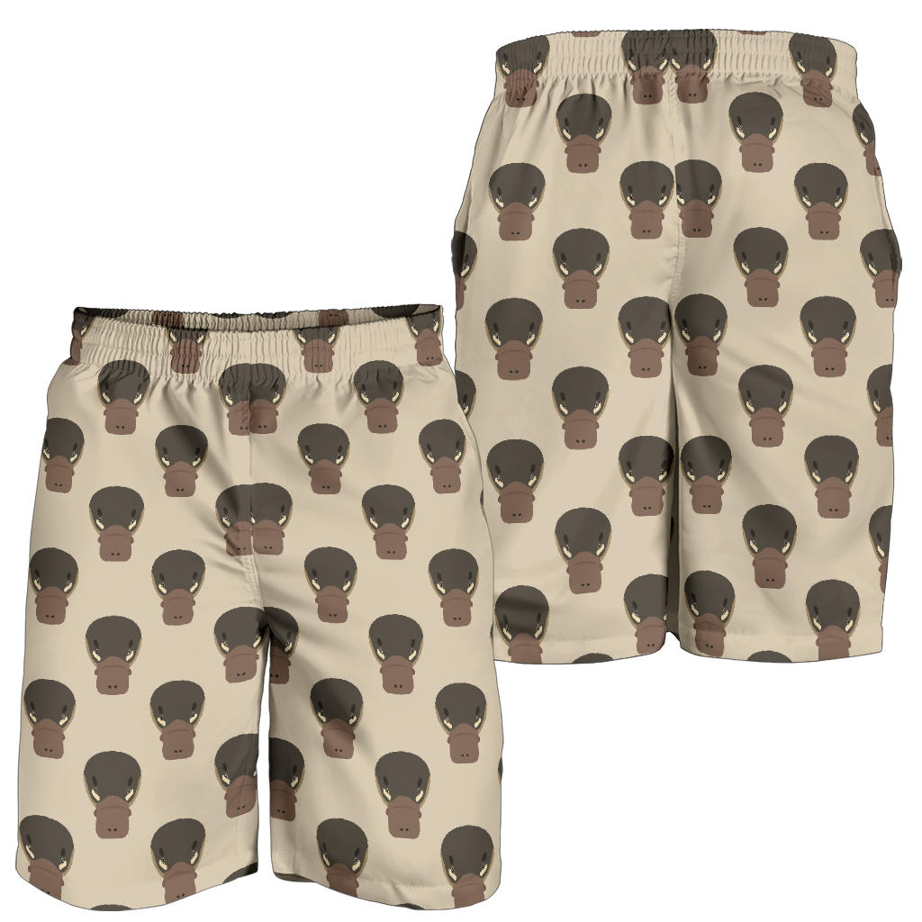 Platypus Pattern Print Design A03 Mens Shorts