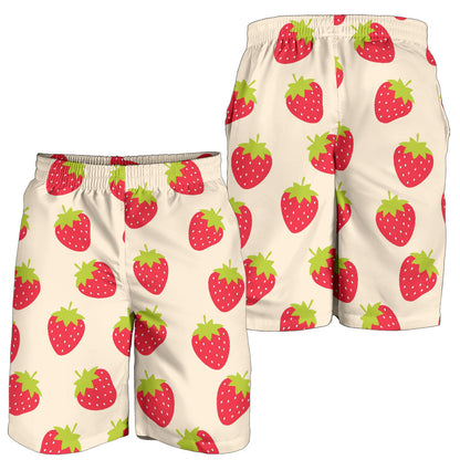 Strawberry Pattern Print Design SB02 Mens Shorts