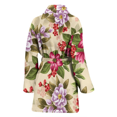 Summer Floral Pattern Print Design SF08 Women Bathrobe