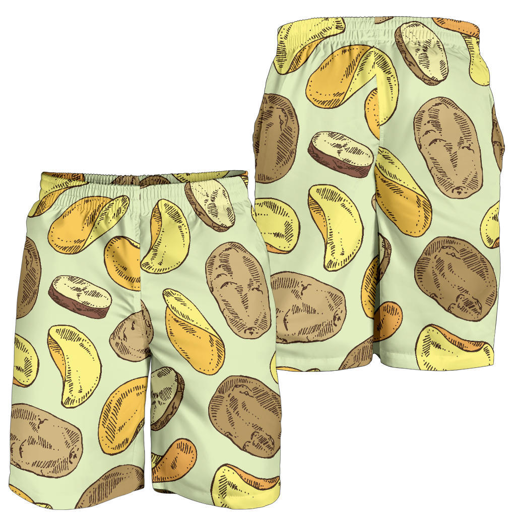 Potato Pattern Print Design A03 Mens Shorts