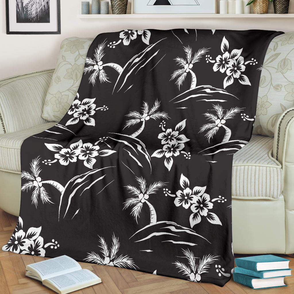 Palm Tree Pattern Print Design PT02 Fleece Blanket