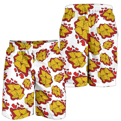 Nachos Pattern Print Design A03 Mens Shorts